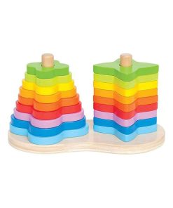 Formes à empiler DOUBLE RAINBOW Hape - N/A
