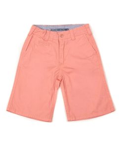 BERMUDA CHINO BAGOO BOY - Rouge clair