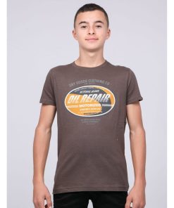T-shirt col rond pur coton JOCTURNE-J - Kaki