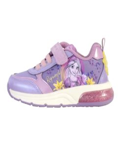 Basket Cuir Enfant Geox Spaceclub - Rose