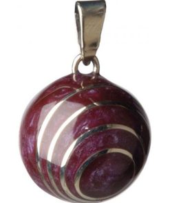 Bola de grossesse Collier, Spirale aubergine - Violet