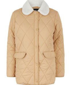 Manteau matelassé Pieces - Beige