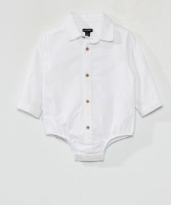 Body chemise en coton - blanc
