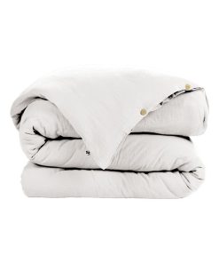 Housse de couette Double Gaze Coton Collection Gaia - Blanc