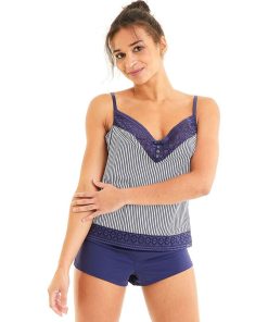 Top short PACOTILLE - Pomm'Poire - Bleu