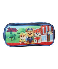 BAGTROTTER Trousse scolaire rectangulaire Pat Patrouille Bleue marine - Bleu