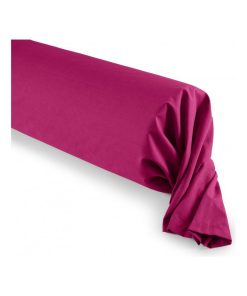Univers Decor - Taie De Traversin 45 X 185 Cm / 100% Coton 57 Fils/cm² - Rose fushia