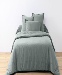 Parure Housse de couette coton uni Passion - Gris clair
