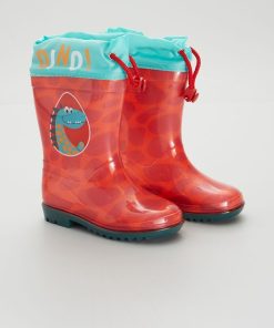 Bottes de pluie 'dinosaure' - Rouge