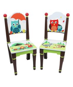 Lot de 2 chaises en bois pour chambre enfant bébé mixte Fantasy Fields TD-11740A - Bleu