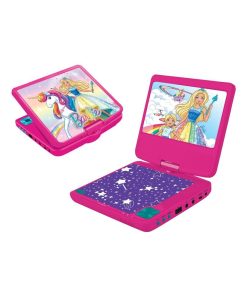 "lecteur Dvd Portable Avec Écran Rotatif 7""et Port Usb, Écouteurs Barbie" - N/A