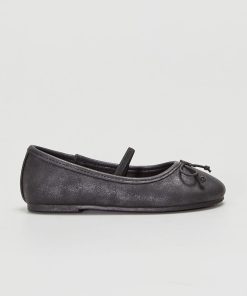 Ballerines avec nœuds fantaisie - Noir