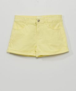 Short en twill - Jaune