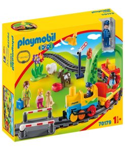 70179 'playmobil' Train Avec Passagers Et Circuit - N/A