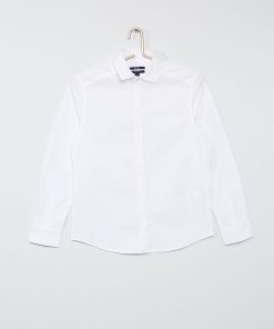 Chemise en coton oxford - blanc