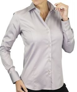 Chemise femme unie CASSY - Gris