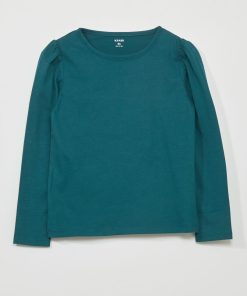 T-shirt en jersey à manches longues - Vert sapin