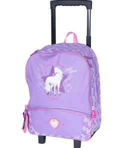 SAC A DOS A ROULETTES BELLA SARA STAR - Violet