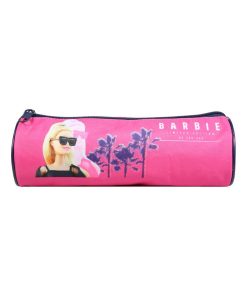 BAGTROTTER Trousse scolaire ronde Barbie Rose Californie - Rose