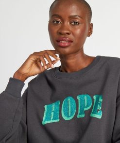 Sweat en molleton avec imprimé - Noir/vert