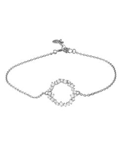Bracelet, thilak en argent 925 et zircone rhodiée brillante - Argent