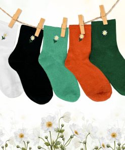 Coffret Chaussettes En Coton Fleurs (lot x5)- Sockup- 35-43 - Multicolore