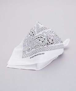 Bandana en coton imprimé - blanc
