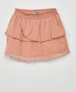 Jupe en plumetis - Rose