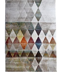Tapis salon 140x200 BELO 19 Beige OEKO TEX idéal pour le salon - Beige