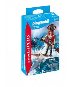 70598 'playmobil' Pirate Avec Bébé Requin - N/A
