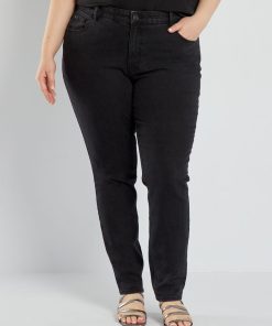 Jean slim taille haute - L28 - Noir