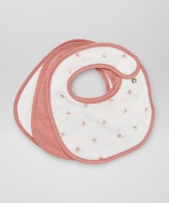 Lot de 3 bavoirs en jersey - Rose