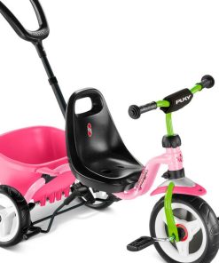 Tricycle enfant Ceety avec des pneus confort - rose vert - N/A