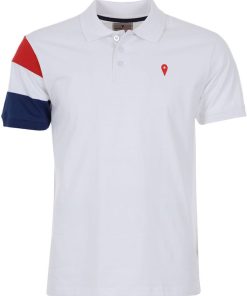 Polo manches courtes garçon ECICOLOR - Blanc