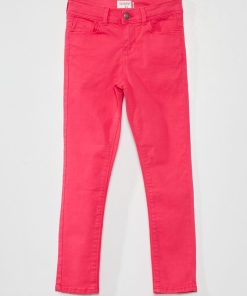 Jean skinny 5 poches - Rose pourpre