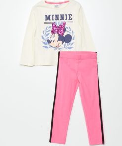 Ensemble t-shirt + pantalon - 2 pièces - Beige