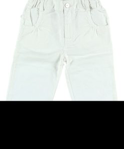 Bb Marguerite Pantalon en lin 7/8 - Blanc