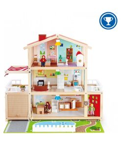 hape' Maison De Poupées, Maison 10 Pièces En Bois Avec Accessoires Pour Les Enfants - N/A