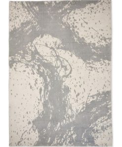 Tapis salon 170x240 ENIGMATIC Gris tapis en coton tissé à la main - Gris