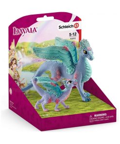 Dragon aux fleurs avec son petit - N/A