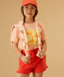 T-shirt avec imprimé - Orange