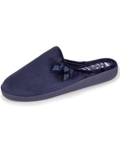 Chaussons Mules Femme Marine - Bleu marine