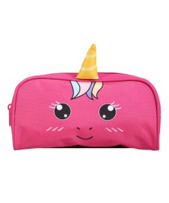 BAGTROTTER Trousse scolaire rectangulaire Kids Rose Licorne - Rose