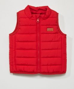 Doudoune matelassée sans manches - Rouge