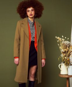 Manteau long ceinturé - Camel
