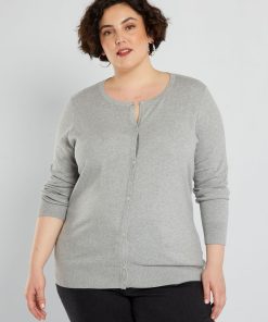 Gilet en maille fine - gris