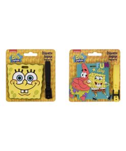 Bob l'Eponge - Etiquette Bagage - Lot de 2 - N/A