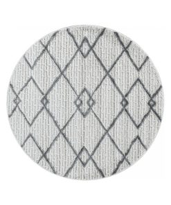 Tapis salon 200x290 PISTIOUF RELIEF Crème OEKO TEX idéal pour Salon - Ecru