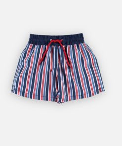 Boxer de bain rayé Cape Cod - Bleu