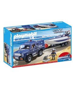 Fourgon et vedette de police - Avec moteur submersible - N/A